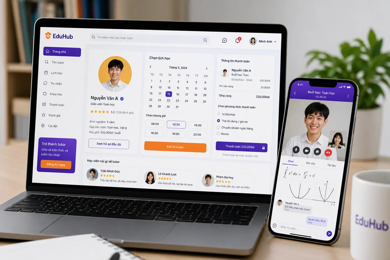 EduHub — ứng dụng marketplace gia sư và học viên